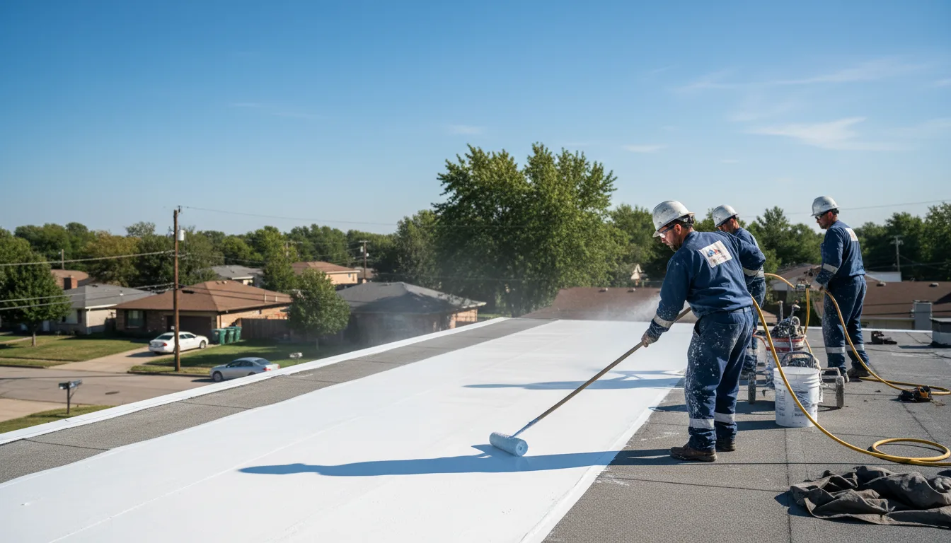Commercial roof coating in Hanna, IN near me